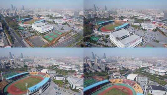 宁波市体育中心高清在线视频素材下载