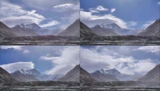 西藏珠穆朗玛峰延时高清在线视频素材下载