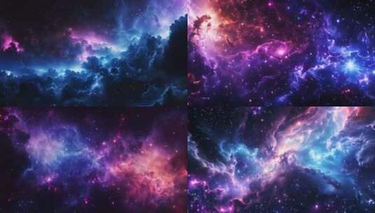 唯美绚丽星空银河视频素材高清在线视频素材下载