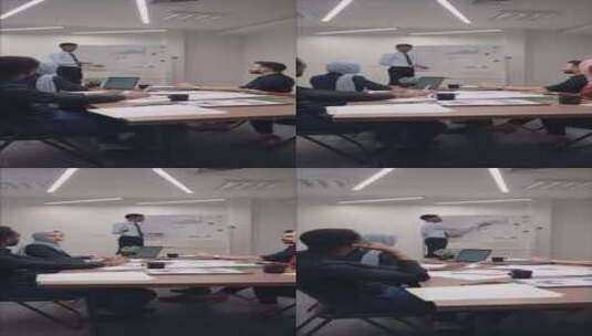 在会议上发言的人高清在线视频素材下载