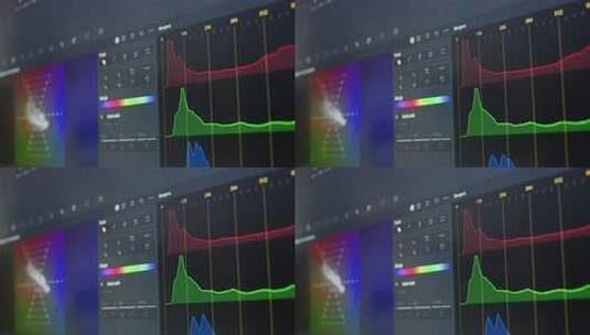 视频编辑过程编辑软件中颜色范围的后期制作高清在线视频素材下载