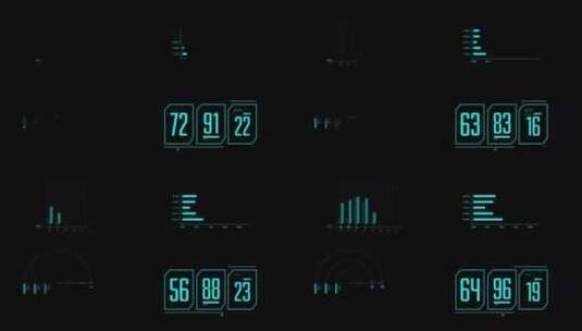 HUD科技元素合集高清AE视频素材下载