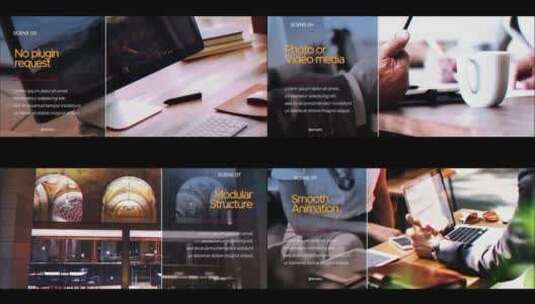 现代商务幻灯片图文展示AE模板高清AE视频素材下载