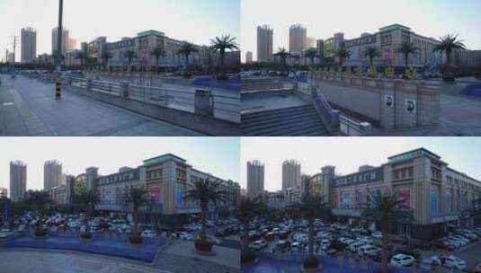 武汉黄陂汉口北二手车广场航拍高清在线视频素材下载
