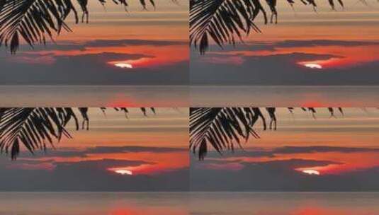 日落 海洋 黄昏 夕阳高清在线视频素材下载