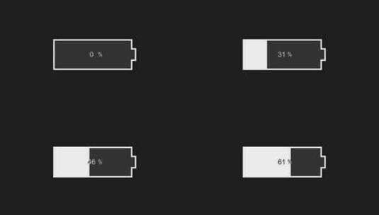 电量充满卡通动画高清在线视频素材下载