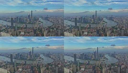 上海蓝天白云大景高清在线视频素材下载