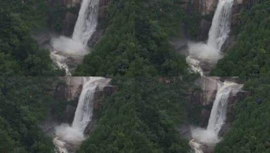 雨后泰山，龙潭飞瀑，高山流水高清在线视频素材下载