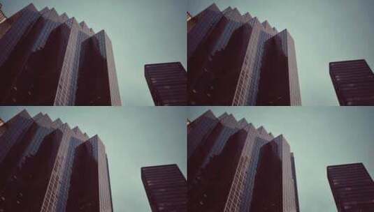 城市天际线中的摩天大楼高清在线视频素材下载