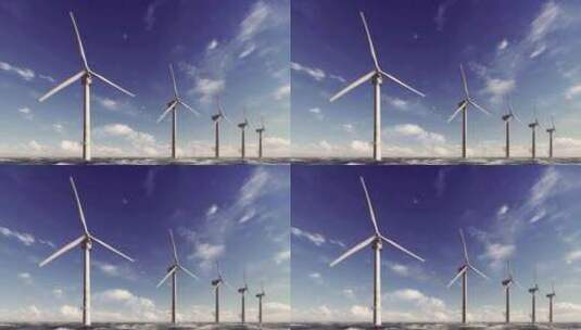 风力发电机组1高清在线视频素材下载
