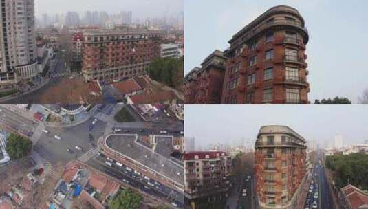 上海武康大楼航拍高清在线视频素材下载