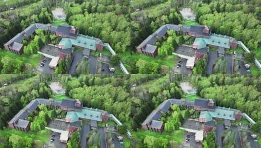 日本 北海道 星野度假村 水之教堂高清在线视频素材下载