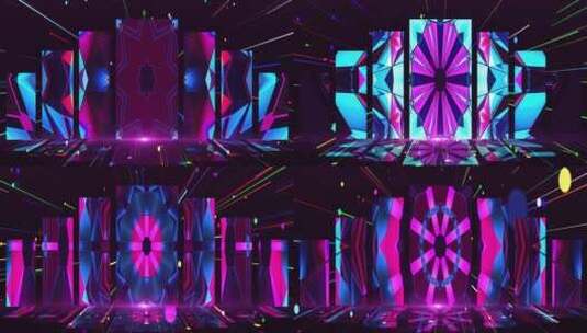 4k炫酷时尚歌舞演出LED背景高清在线视频素材下载