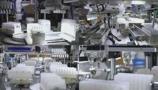 实拍试剂自动化生产线高清在线视频素材下载