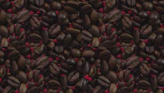 咖啡豆的特写高清在线视频素材下载