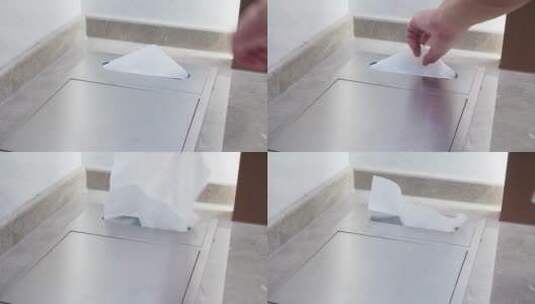 卫生间抽纸巾高清在线视频素材下载