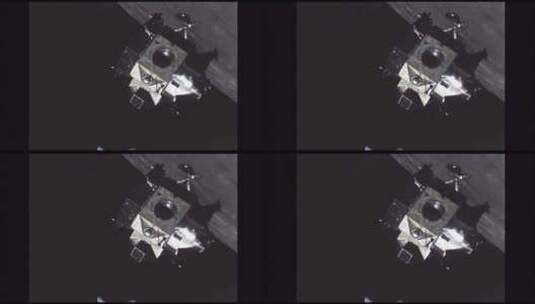 绕月球轨道运行的月球游览舱高清在线视频素材下载