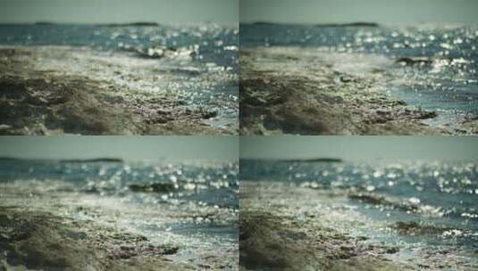 波光粼粼的海平面高清在线视频素材下载