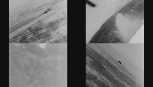 第二次世界大战的空中斗狗镜头高清在线视频素材下载