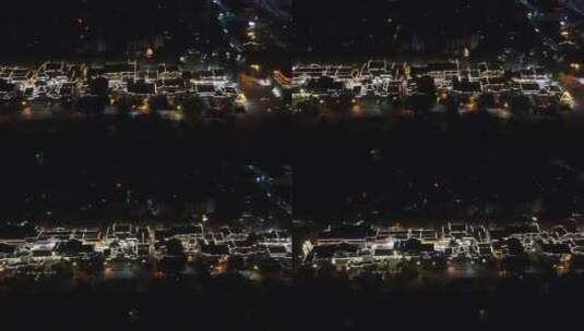 航拍城市夜景灯光高清在线视频素材下载