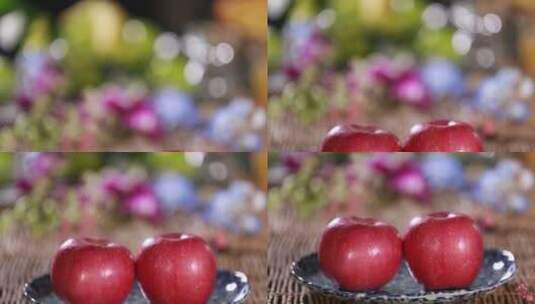 制作苹果果酱果胶的原料红苹果高清在线视频素材下载