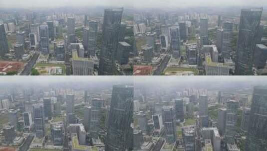 航拍广西南宁城市建筑高清在线视频素材下载