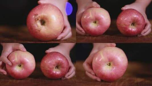 【镜头合集】不同品种的苹果对2高清在线视频素材下载