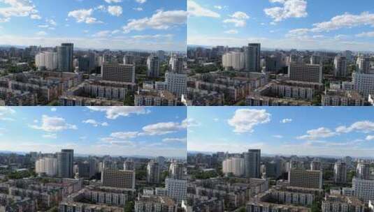 延时北京城市上空移动的云高清在线视频素材下载