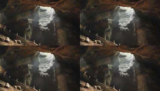 杭州西湖玉皇山紫来洞，溶洞高清在线视频素材下载