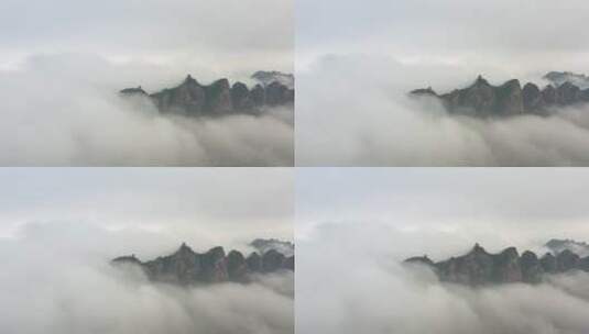 北京司马台长城夏季日出云海震撼景观高清在线视频素材下载