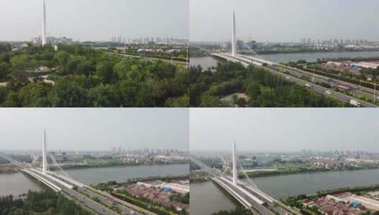 天津宁河光明桥高清在线视频素材下载