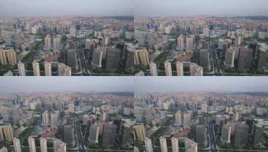 航拍杭州滨江城区现代城市风光高清在线视频素材下载