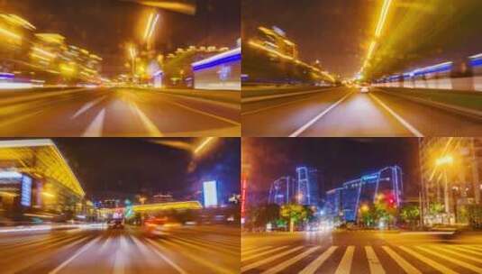 汽车行驶在广州城市快速路高清在线视频素材下载