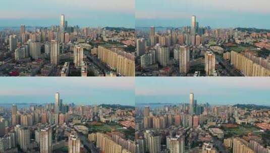 航拍大连城市高楼高清在线视频素材下载