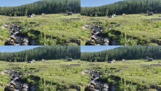 新疆草原天然牧场高清在线视频素材下载