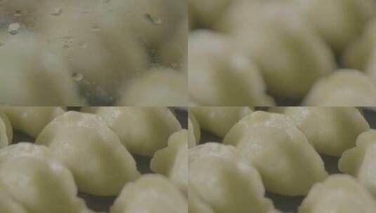 玉米蒸饺制作LOG高清在线视频素材下载