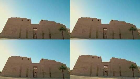 古埃及的哈布城神庙高清在线视频素材下载