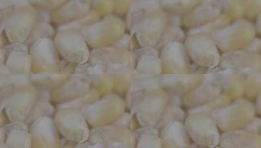 鲜玉米粒脱粒慢镜头LOG高清在线视频素材下载