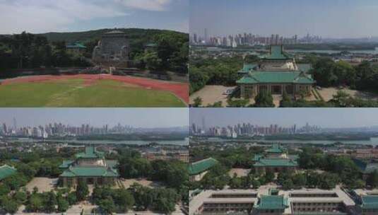 武汉大学校园环境高清在线视频素材下载