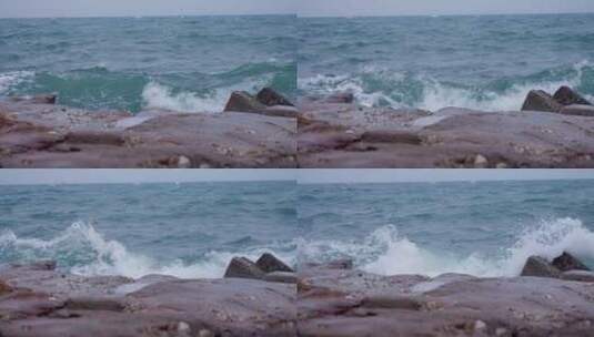 大海-潮起潮落-海浪高清在线视频素材下载