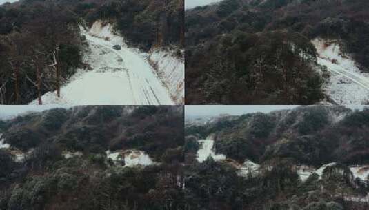 大山雪景高清在线视频素材下载