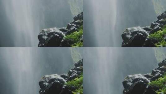 乐山硝洞岩瀑布高清在线视频素材下载