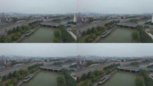 航拍南京古城墙高清在线视频素材下载