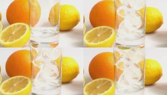 一杯柠檬汽水高清在线视频素材下载