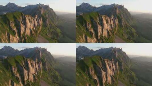 山脉景观航拍高清在线视频素材下载