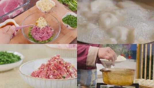 饺子制作高清在线视频素材下载