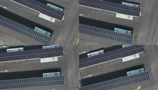 太阳能电动公交车充电站高清在线视频素材下载