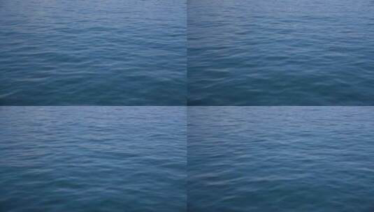 安静海面细细水波三亚蓝高清在线视频素材下载