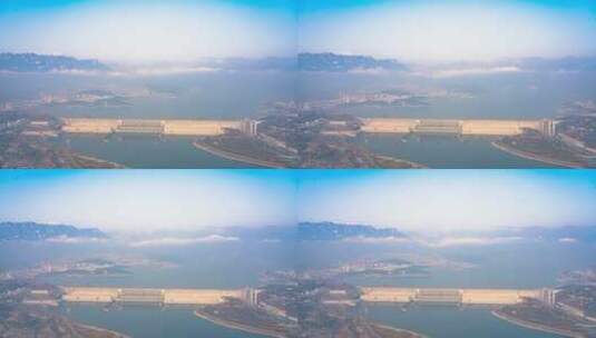 8K三峡大坝世界水利工程坝体云雾缭绕延时高清在线视频素材下载