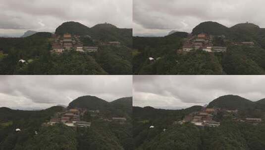 湖南张家界天门山5A景区航拍高清在线视频素材下载